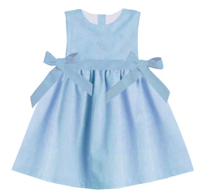 2020 Spring Blue Dress with Bows