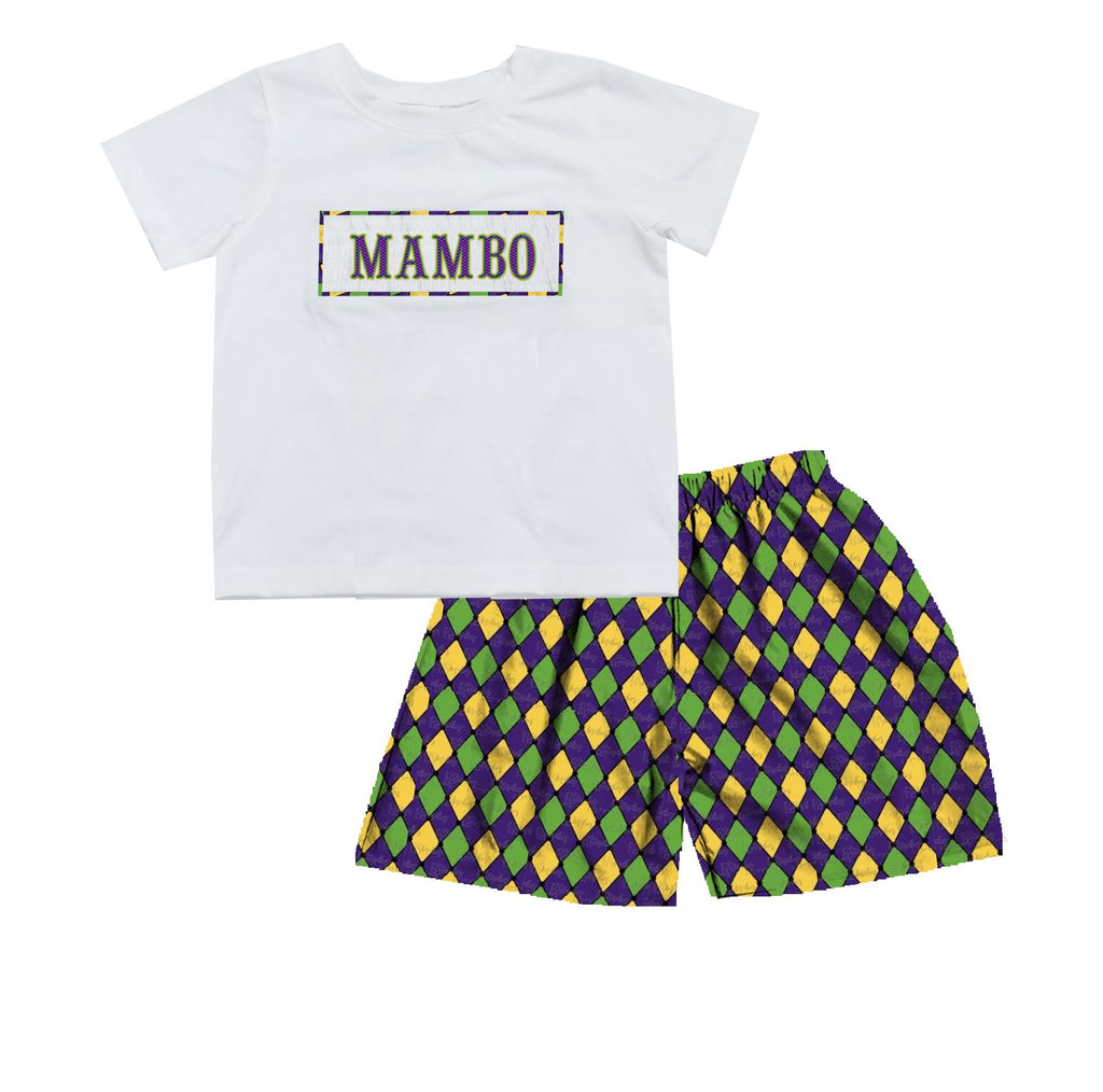Mardi Gras MAMBO Boy Short Set