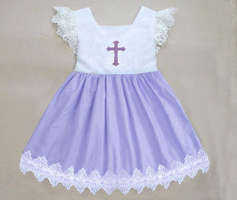 Lavender Lace Cross Dress