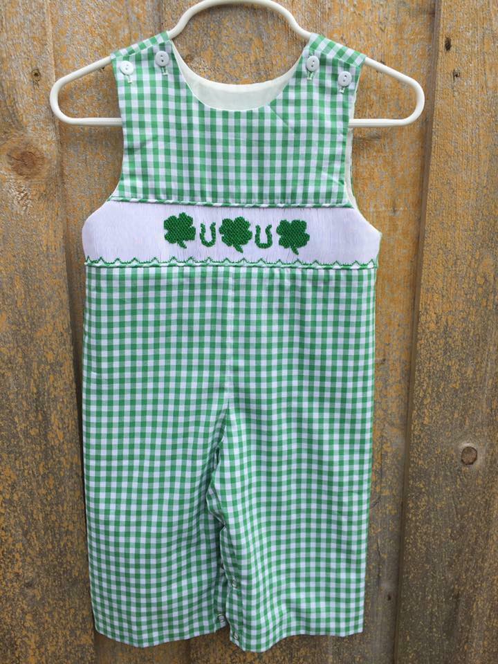 Green Gingham St. Patrick's Day Longall