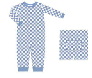 Grayson Pajama Romper Boy
