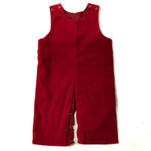 Solid Red Corduroy longall  (Monogram it)