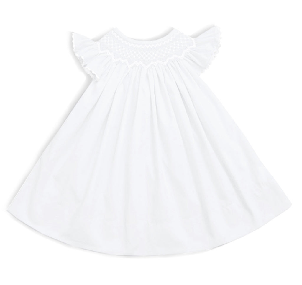 2020 Pearl White Bishop Dress
