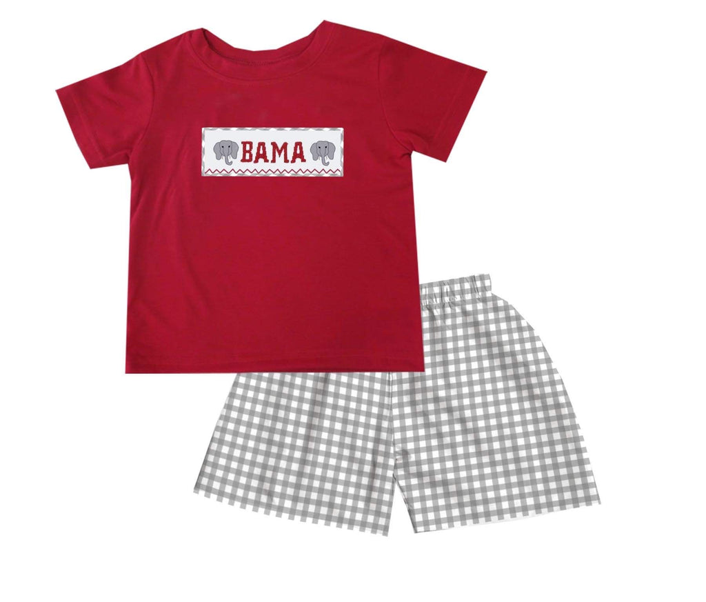 BAMA gameday Boy Tshirt Short Set